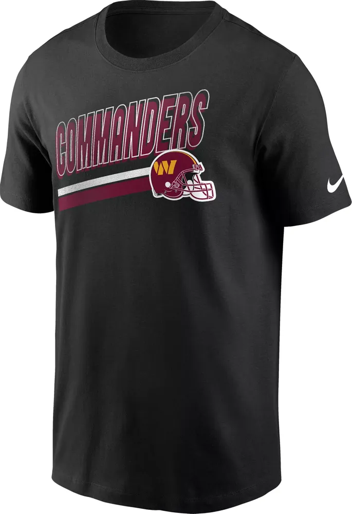 Nike Men's Washington Commanders Blitz Helmet Black T-Shirt