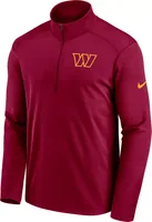 Nike Men's Washington Commanders Logo Pacer Red Half-Zip Pullover