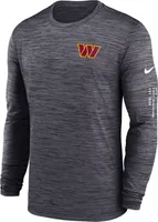 Nike Men's Washington Commanders Sideline Alt Black Velocity Long Sleeve T-Shirt