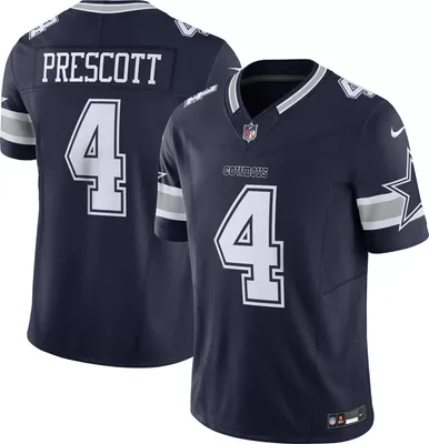 Nike Men's Dallas Cowboys Dak Prescott #4 Vapor F.U.S.E. Limited Navy Jersey
