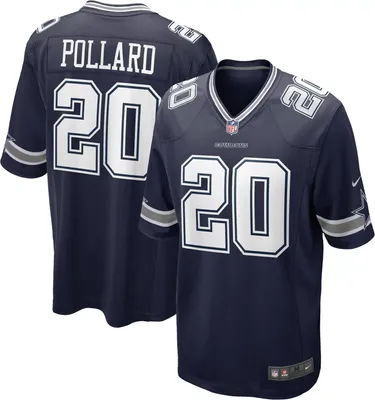 Nike Men's Dallas Cowboys Tony Pollard #20 Navy Game Jersey