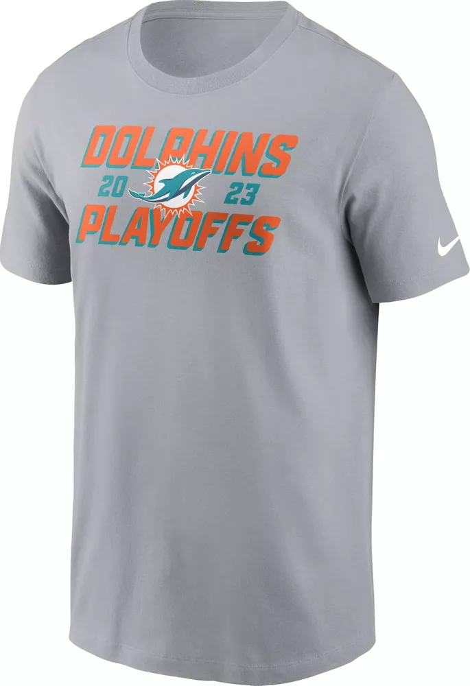 Nike Men's Miami Dolphins 2023 Playoffs Iconic T-Shirt