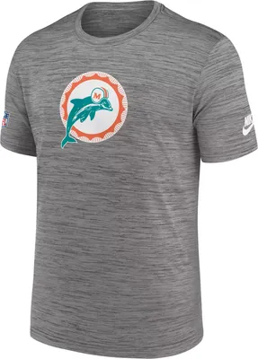 Nike Men's Miami Dolphins Sideline Alt Dark Grey Heather Velocity T-Shirt