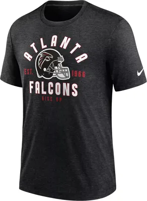 Nike Men's Atlanta Falcons Blitz Stacked Black Heather T-Shirt