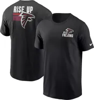 Nike Men's Atlanta Falcons Blitz Back Slogan Black T-Shirt