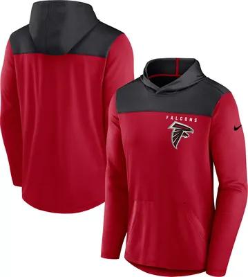 Nike Men's Atlanta Falcons Alternate Red Hooded Long Sleeve T-Shirt