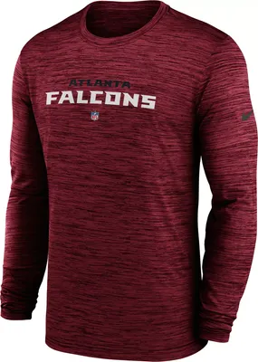 Nike Men's Atlanta Falcons Sideline Velocity Red Long Sleeve T-Shirt