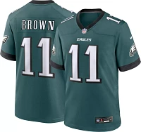 Nike Men's Philadelphia Eagles A.J. Brown #11 Teal Game Jersey