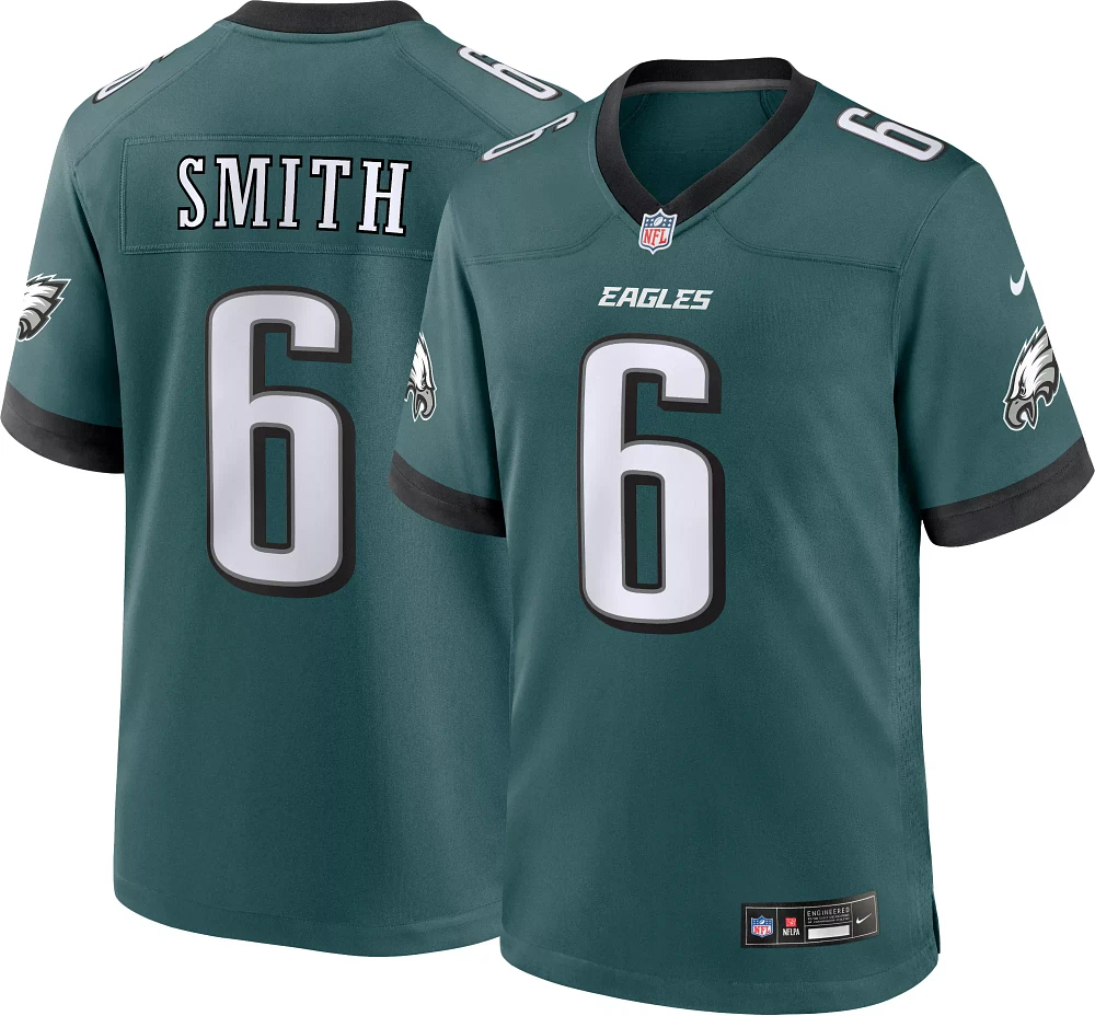 Nike Men's Philadelphia Eagles DeVonta Smith #6 Teal Game Jersey