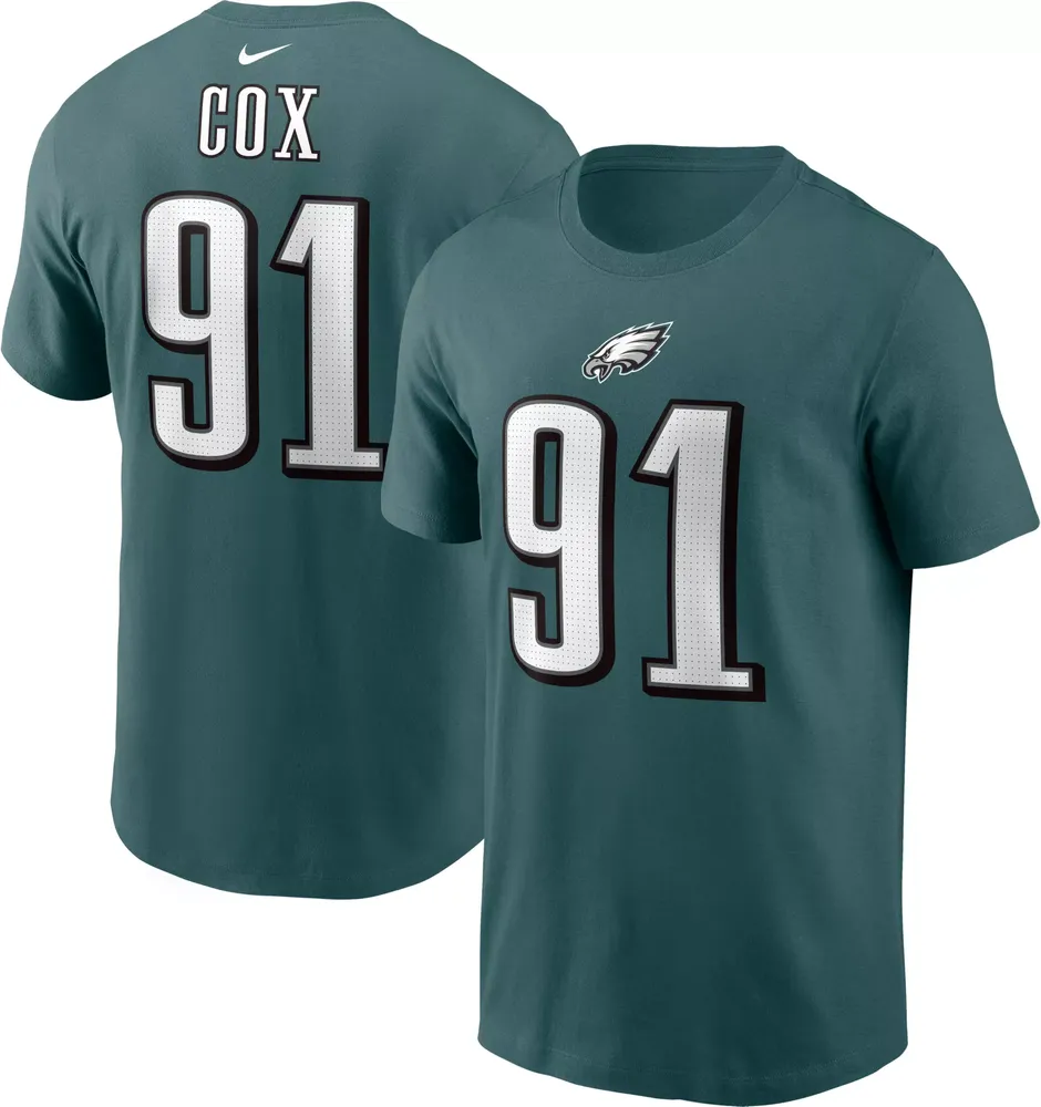 Nike Men's Philadelphia Eagles Fletcher Cox #91 Green T-Shirt