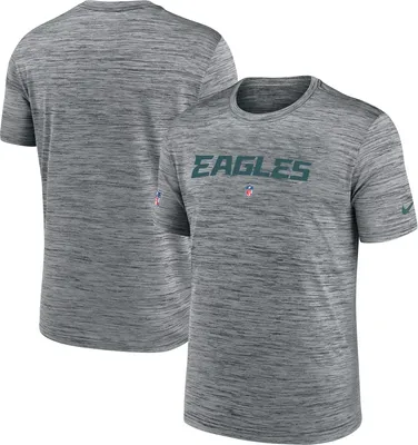 Nike Men's Philadelphia Eagles Sideline Velocity Grey T-Shirt