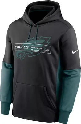 Nike Men's Philadelphia Eagles Overlap Black Pullover Hoodie