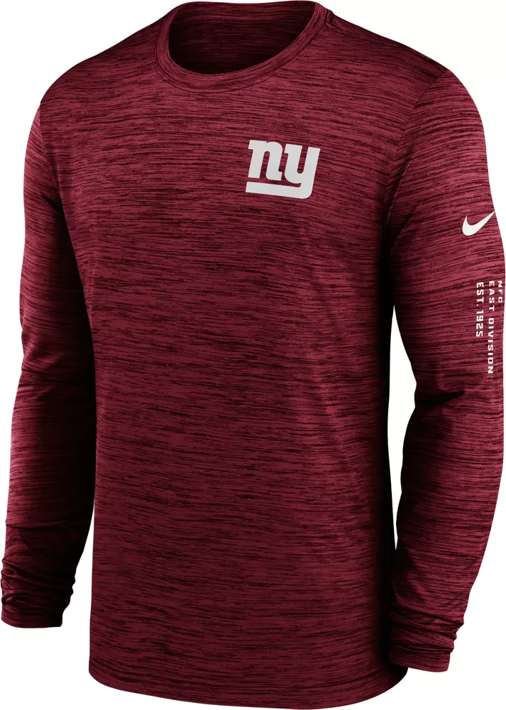 Nike Men's New York Giants Sideline Alt Red Velocity Long Sleeve T-Shirt