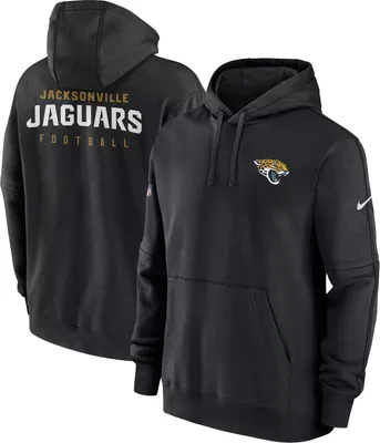 Nike Men's Jacksonville Jaguars 2023 Sideline Club Black Pullover Hoodie