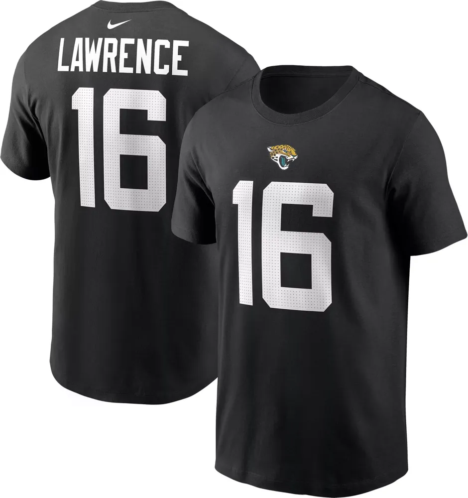 Nike Men's Jacksonville Jaguars Trevor Lawrence #16 Black T-Shirt