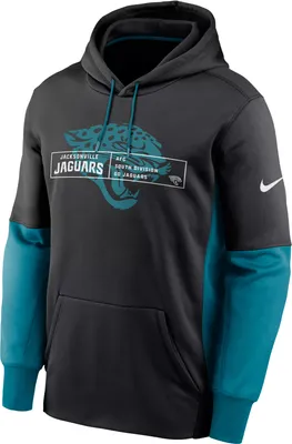 Nike Men's Jacksonville Jaguars Overlap Club Black Pullover Hoodie