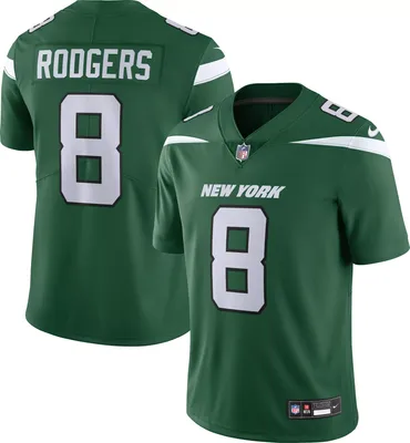 Nike Men's New York Jets Aaron Rodgers #8 Vapor Untouchable Limited Green Jersey