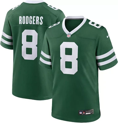 Nike Men's New York Jets Aaron Rodgers #8 Green Game Jersey