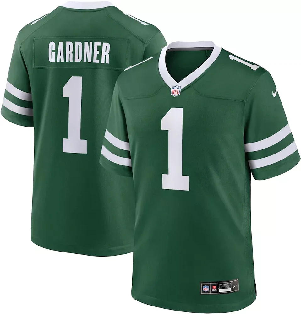 Nike Men's New York Jets Ahmad Sauce Gardner #1 Green Game Jersey