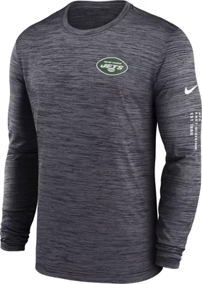 Nike Men's New York Jets Sideline Alt Black Velocity Long Sleeve T-Shirt