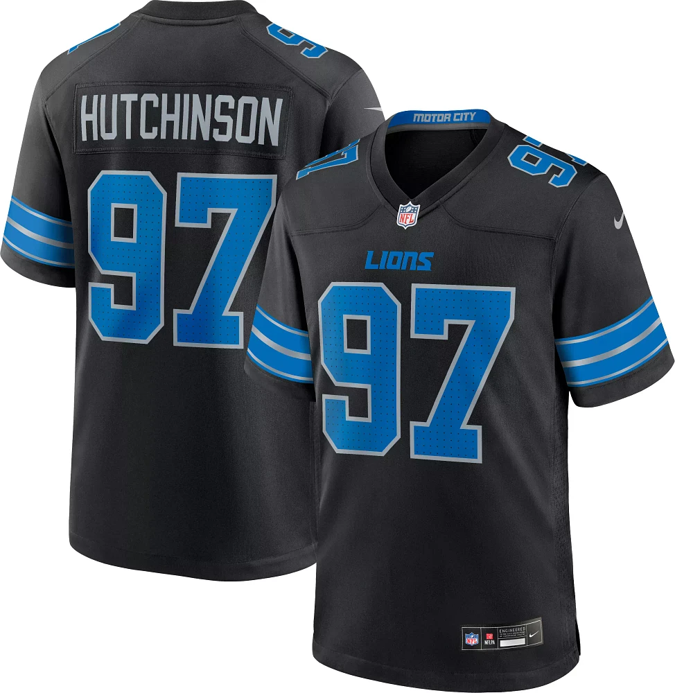 Nike Men's Detroit Lions Aidan Hutchinson #97 Alternate Black Game Jersey