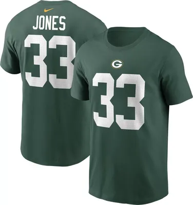 Nike Men's Green Bay Packers Aaron Jones #33 T-Shirt