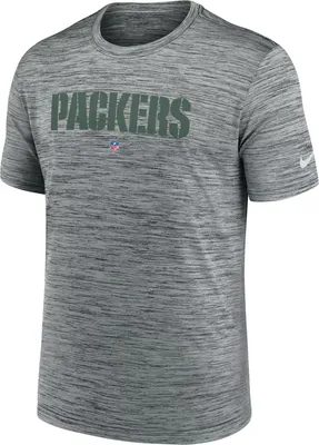 Nike Men's Green Bay Packers Sideline Velocity Grey T-Shirt