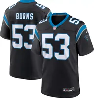 Nike Men's Carolina Panthers Brian Burns #53 Black Game Jersey