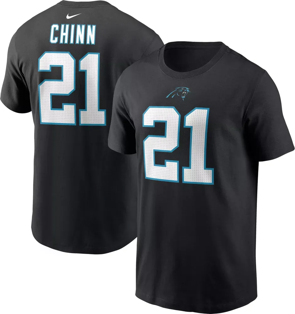 Nike Men's Carolina Panthers Jeremy Chinn #21 Black T-Shirt