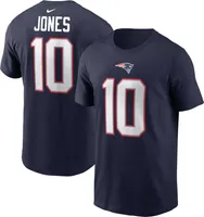 Nike Men's New England Patriots Mac Jones #10 Navy T-Shirt