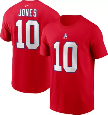 Nike Men's New England Patriots Mac Jones #10 Red T-Shirt