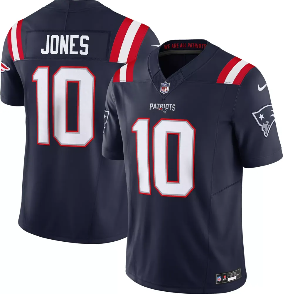 Nike Men's New England Patriots Mac Jones #10 Vapor F.U.S.E. Limited Navy Jersey