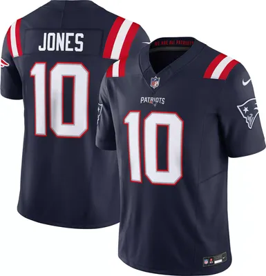 Nike Men's New England Patriots Mac Jones #10 Vapor F.U.S.E. Limited Navy Jersey