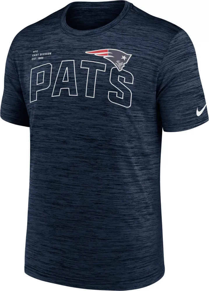 Nike Men's New England Patriots Velocity Arch Navy T-Shirt