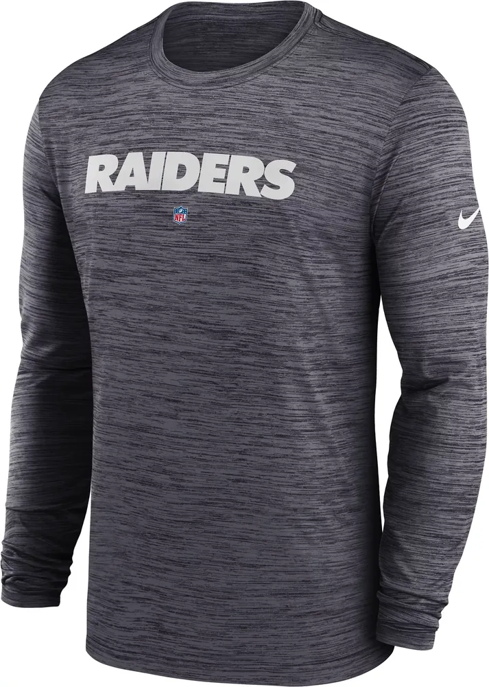 Nike Men's Los Angeles Raiders Sideline Velocity Black Long Sleeve T-Shirt