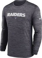 Nike Men's Los Angeles Raiders Sideline Velocity Black Long Sleeve T-Shirt