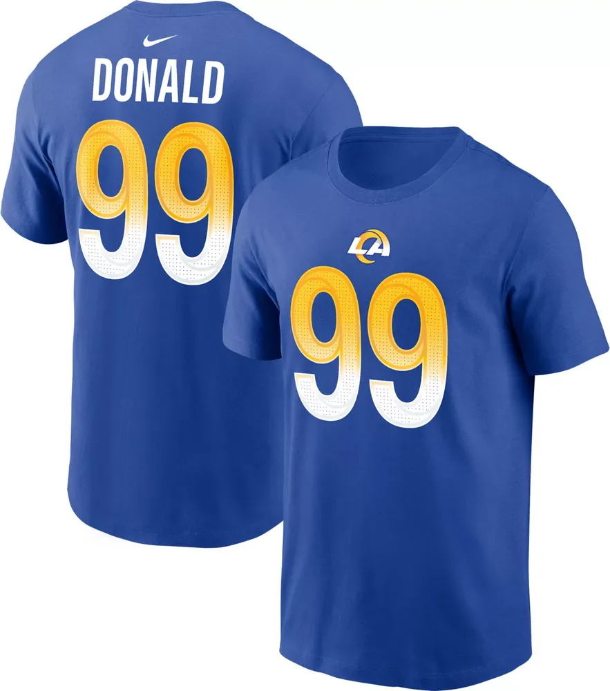 Nike Men's Los Angeles Rams Aaron Donald #99 Royal T-Shirt