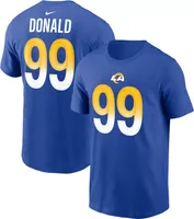 Nike Men's Los Angeles Rams Aaron Donald #99 Royal T-Shirt