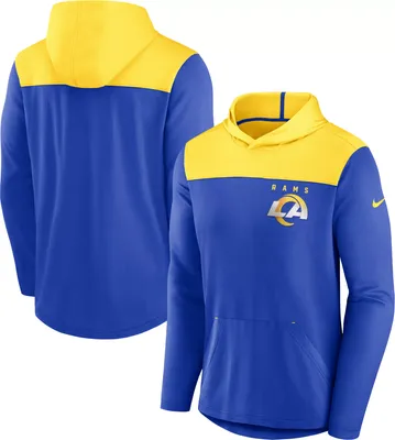 Nike Men's Los Angeles Rams Alternate Royal Hooded Long Sleeve T-Shirt