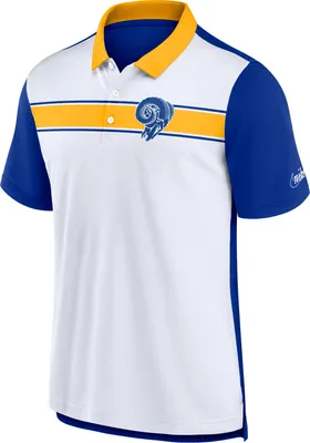 Nike Men's Los Angeles Rams Rewind Gold/White Polo