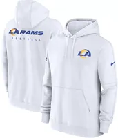 Nike Men's Los Angeles Rams 2023 Sideline Club White Pullover Hoodie