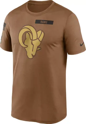 Nike Men's Los Angeles Rams 2023 Salute to Service Brown Legend T-Shirt