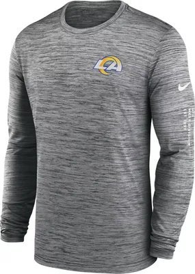 Nike Men's Los Angeles Rams Sideline Alt Anthracite Velocity Long Sleeve T-Shirt