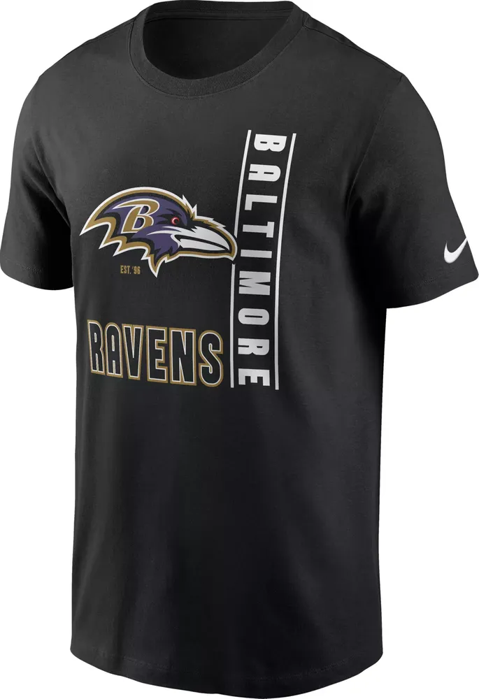 Nike Men's Baltimore Ravens Rewind Essential Black T-Shirt