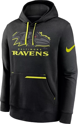 Nike Men's Baltimore Ravens 2023 Volt Black Pullover Hoodie