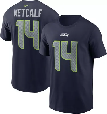 Nike Men's Seattle Seahawks DK Metcalf #14 Navy T-Shirt
