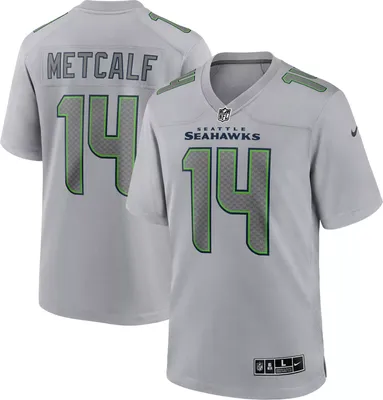 Nike Men's Seattle Seahawks DK Metcalf #14 Atmosphere Grey Game Jersey