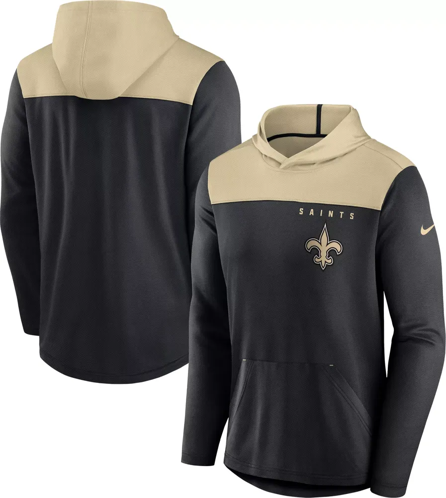 Nike Men's New Orleans Saints Alternate Black Hooded Long Sleeve T-Shirt