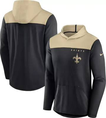 Nike Men's New Orleans Saints Alternate Black Hooded Long Sleeve T-Shirt