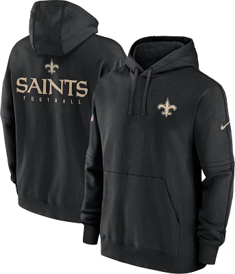 Nike Men's New Orleans Saints 2023 Sideline Club Black Pullover Hoodie